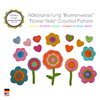 Crochet pattern "Flower Field" - Crochet flowers, hearts, rosettes PDF