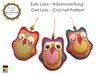 Owl Lola new generation - crochet pattern PDF photo tutorial