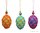 Easter Eggs in fancy mesh dress, crochet pattern, PDF, English (US terms), Easter decoration