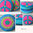 Crochet Pattern, Peace Cushion, Crochet Cushion, Peace Sign, Decorative Cushion, Hippie Cushion, PDF
