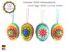 Colorful Easter Eggs "Ester" - crochet pattern - photo tutorial