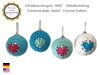 Crochet pattern, Christmas ball, Heart, Christmas, Christmas decorations PDF