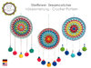 Crochet Pattern Dreamcatcher Starflower, Boho Crochet Pattern, Home decor crochet, Tutorial US Terms